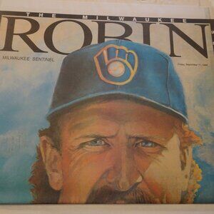 Milwaukee Sentinel - September 11, 1992 - Robin Yount 3000th Hit - Newspaper Ext